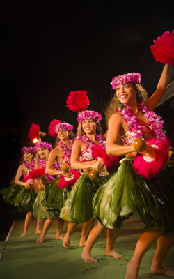 Hula Dancers at Paradise Cove