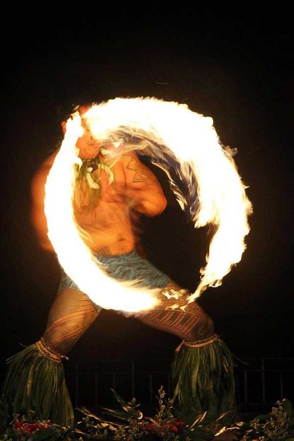 Royal Hawaiian Luau - Fire Knife Dancer